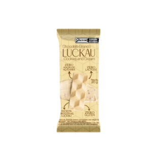LUCKAU BARRA OURO BRANCO COM  COOKIES  20G