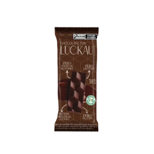 LUCKAU BARRA CHOCOLATE 70% CACAU  20G.