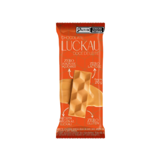 LUCKAU BARRA CHOCOLATE BRANCO DOCE LEITE 20G.