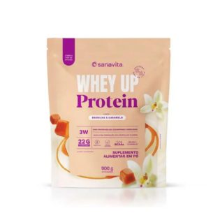 WHEY UP 3W BAUNILHA E CARAMELO POUCH 900G