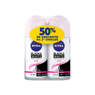 DESODORANTE ROLLON INVISIBLE BLACK WHITE F NIVEA 50% DESC 2