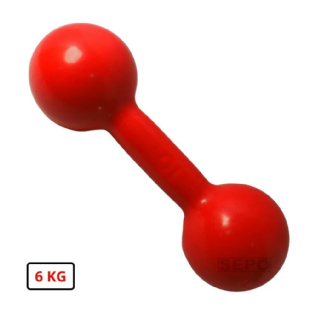 PESO (HALTERES 6KG VERMELHO )