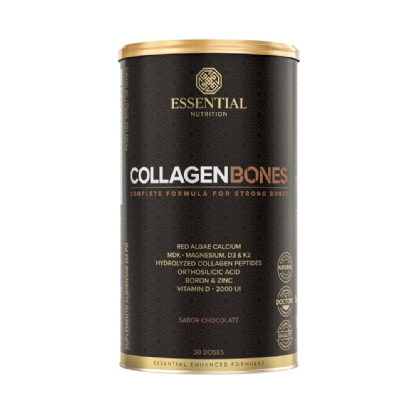 ESSENTIAL COLLAGEN BONES CHOCOLATE LATA  555g/30DS
