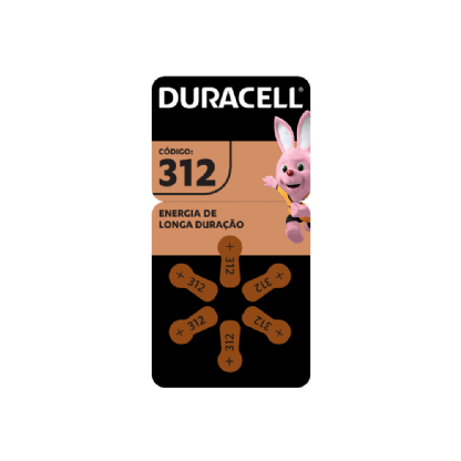 DURACELL PILHA AUDITIVA 312 C/6
