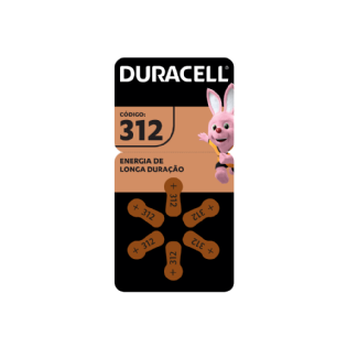 DURACELL PILHA AUDITIVA 312 C/6