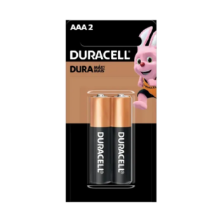 DURACELL PILHA ALCALINA AAA2 C/2 - PDQ