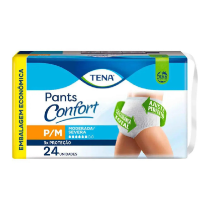 FRALDA TENA PANTS CONFORT P/M 24 UN.