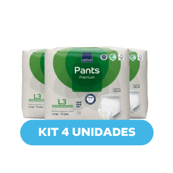 ABENA PANTS L3 PREMIUM - KIT 4 UNIDADES