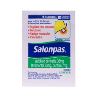 SALONPAS ADESIVO PEQ 10 UNIDADE