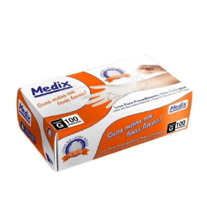 Luva de Proteção em Látex | Caixa com 100 Unidades