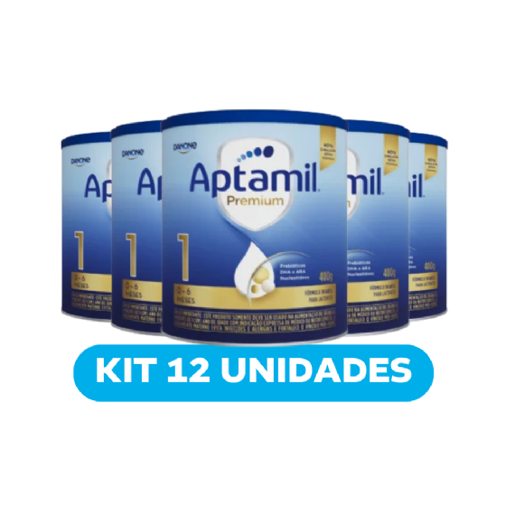 LEITE PO APTAMIL 1 LATA 400G | KIT COM 12 UNIDADES