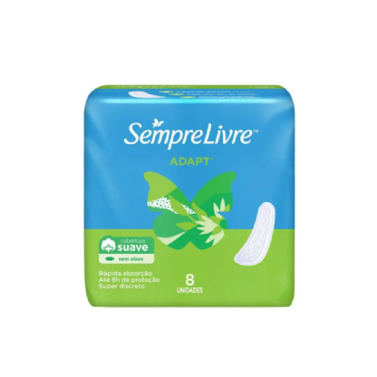 ABSORVENTE SEMPRE LIVRE ESPECIAL ADAPT SUAVE SEM ABAS 8UN