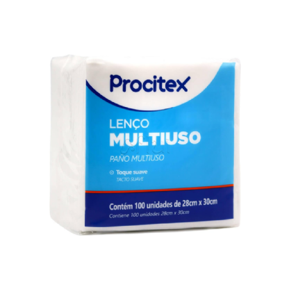LENCO PARA BANHO 28 X 30CM C/ 100 UN PROCITEX