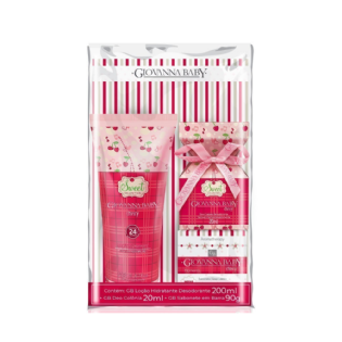 KIT GIOVANNA BABY DEO COL 20ML CHERRY LOCAO HIDR SAB MOMENTS