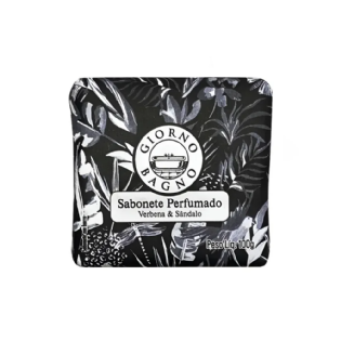 GIORNO SABONETE BARRA VERBENA SANDALO 100G PRETO E BRANCO