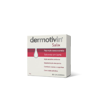 DERMOTIVIN SALIX SABONETE 90 G PELE OLEOSA/ACNEICA - COM ACIDO SALICILICO