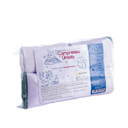 COMPRESSA UMIDA ALERGOSHOP M KIT 4 UNIDADES