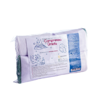 COMPRESSA UMIDA ALERGOSHOP M KIT 4 UNIDADES