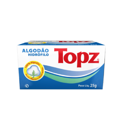 ALGODAO HIDROFILO ROLO 25G TOPZ
