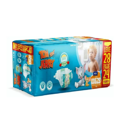 FRALDA TOM E JERRY MEGA XXG C/28 UNID