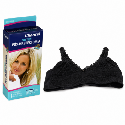SOUTIEN POS MASTECTOMIA RENDADO PRETO 42 C636PR42