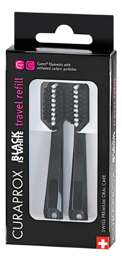 CURAPROX REFIL TRAVEL SET BLACK IS WHITE