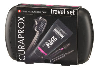 CURAPROX KIT TRAVEL BLACK IS WHITE DUO AD