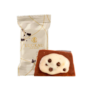 BOMBOM AO LEITE COOKIES AND CREAM S/ AÇUCAR - LUCKAU