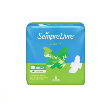 ABSORVENTE SEMPRE LIVRE ADAPT SUAV S/ABAS C/8