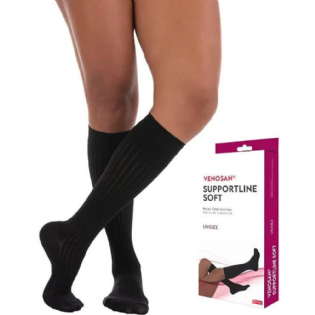 MEIA 3/4 SUPPORTLINE 18-22 MASC G PRETA BR59007