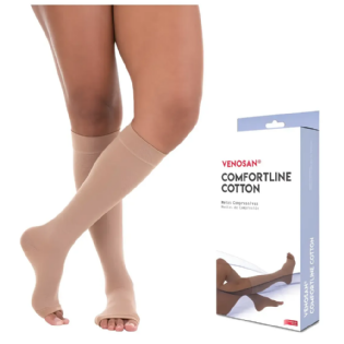 MEIA 3/4 COMFORTLINE COTTON 20-30 XG LONGA S/PONT BR71012