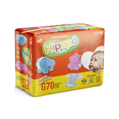 FRALDA HIPOPO BABY MEGA G 70UN | Conforto e Proteção para o Seu Bebê