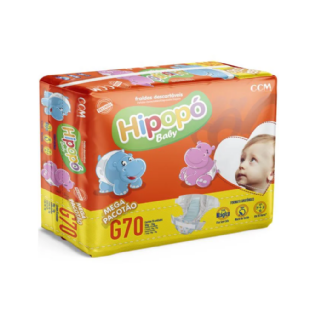 FRALDA HIPOPO BABY MEGA G 70UN | Conforto e Proteção para o Seu Bebê