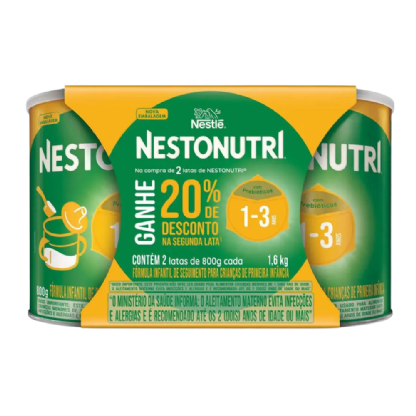PACK PROMOCIONAL 2 UN NESTONUTRI 800G LATA