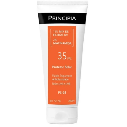 PRINCIPIA PROTETOR SOLAR 15% MIX FILTROS UV + 2% NIACINAMIDA FPS 35 OS-03 200ML


