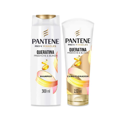 PANTENE KIT QUERATINA SHAMPOO 300ML + CONDICIONADOR 150ML