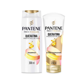 PANTENE KIT QUERATINA SHAMPOO 300ML + CONDICIONADOR 150ML