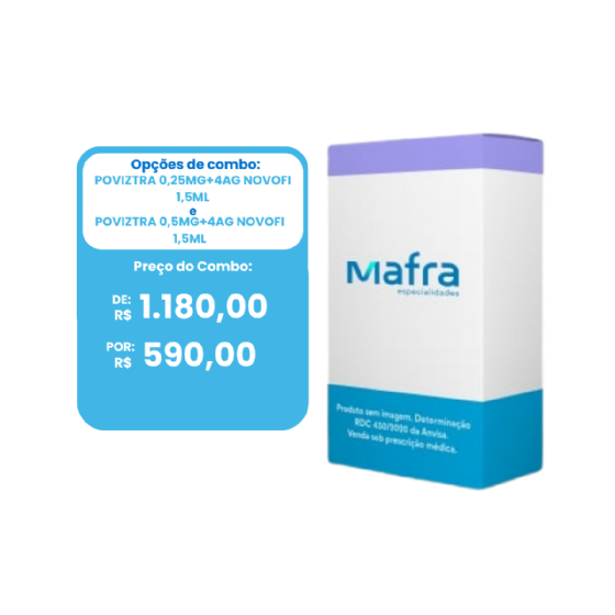 COMBO POVIZTRA 0,25MG+4AG NOVOFI 1,5ML +  POVIZTRA 0,5MG+4AG NOVOFI 1,5ML