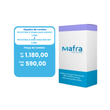 COMBO POVIZTRA 0,25MG+4AG NOVOFI 1,5ML +  POVIZTRA 0,5MG+4AG NOVOFI 1,5ML