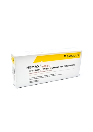 ERITROPOETINA (HEMAX) 4.000 UI | DILUENTE 2ML F/A PO