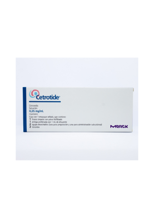 CETROTIDE 0,25MG C/ 01 F/A + SER. PREENCHIDA (G)