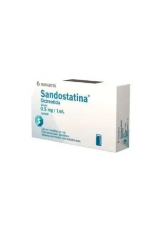 SANDOSTATIN 0,05MG/ML CX 5 AMPOLAS 1ML