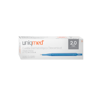 CURETA DERMATOLOGICA 3.0MM CX 4UN UNIQMED

