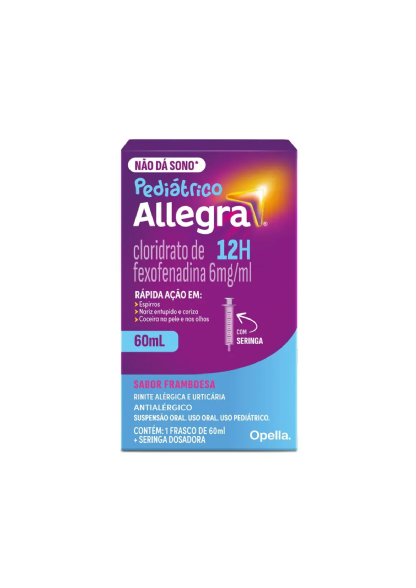 ALLEGRA PEDIATRICO SUSP 6MG/ML FR 60ML