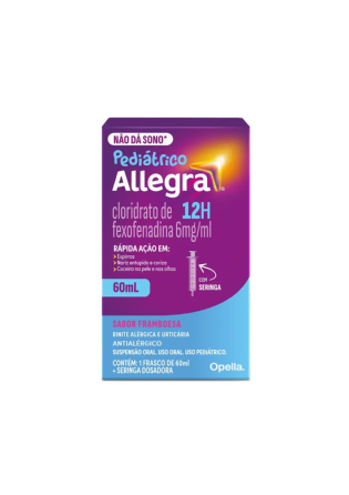 ALLEGRA PEDIATRICO SUSP 6MG/ML FR 60ML
