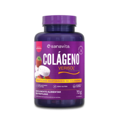 SANAVITA COLAGENO VERISOL MASTIGAVEL 45 PASTILHAS
