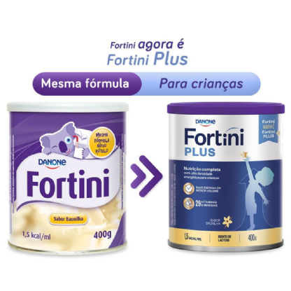 FORTINI PLUS BAUNILHA 400G