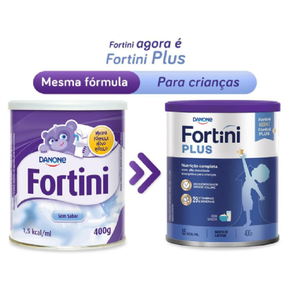 FORTINI PLUS Sem Sabor 400g | Suplemento Nutricional