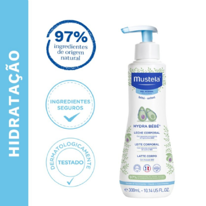 MUSTELA HIDRATAÇÃO CORPO BEBÊ 300ML | Cuidado Suave para a Pele