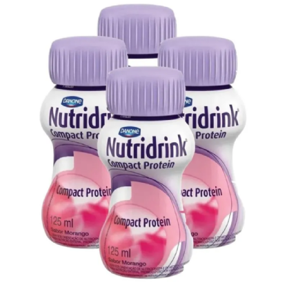 NUTRIDRINK COMPACT PROTEIN MORANGO 4x125ML